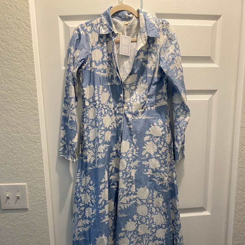 Livro cotton shirt dress, new with tags
